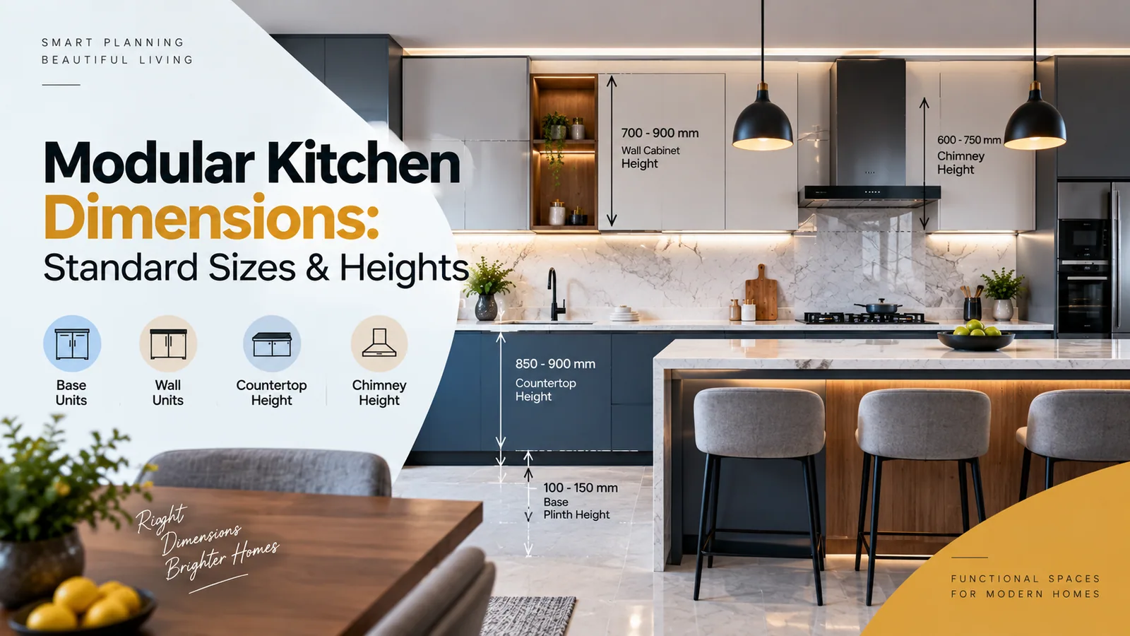 Modular Kitchen Dimensions