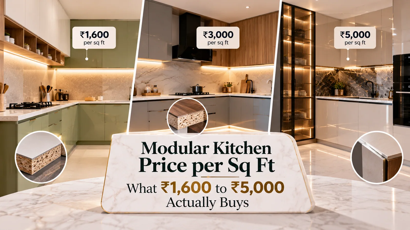 Modular Kitchen Price per sq ft